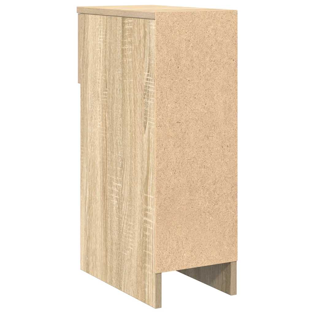 vidaXL Κομοδίνα με συρτάρι 2 τεμ. Sonoma Δρυς 20x36x60 εκ.