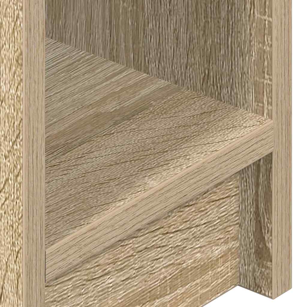 vidaXL Κομοδίνα με συρτάρι 2 τεμ. Sonoma Δρυς 20x36x60 εκ.