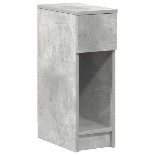 vidaXL Κομοδίνο με συρτάρι Γκρι Σκυροδέματος 20x36x60 εκ.
