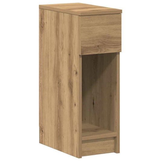 vidaXL Κομοδίνο με συρτάρι Αρτισιανή Δρυς 20x36x60 εκ.