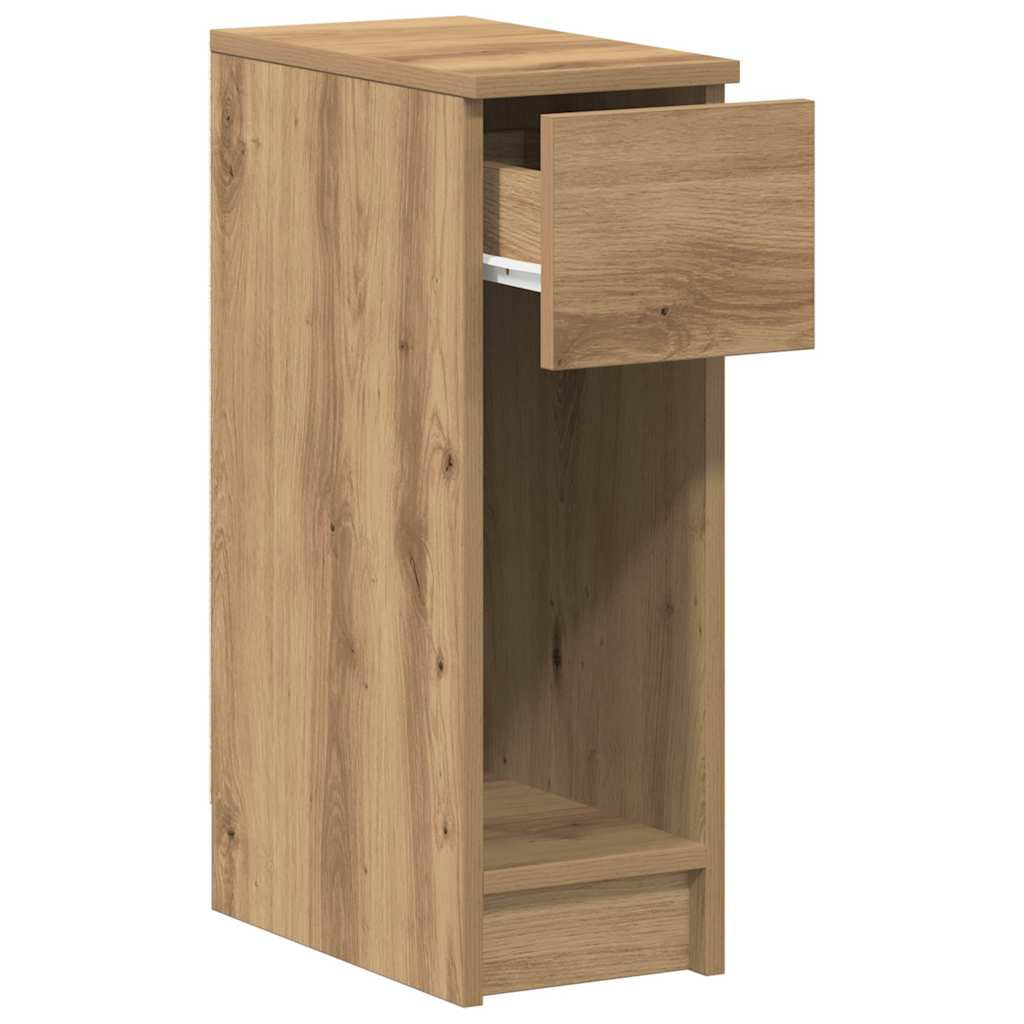 vidaXL Κομοδίνο με συρτάρι Αρτισιανή Δρυς 20x36x60 εκ.