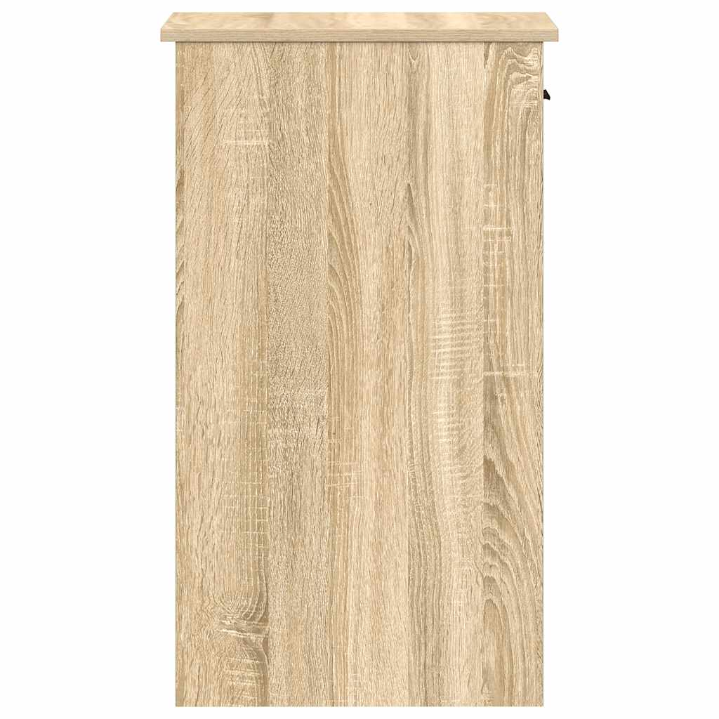 vidaXL Βάση πύργου υπολογιστή με συρτάρι Δρυς sonoma 35x45x77 cm