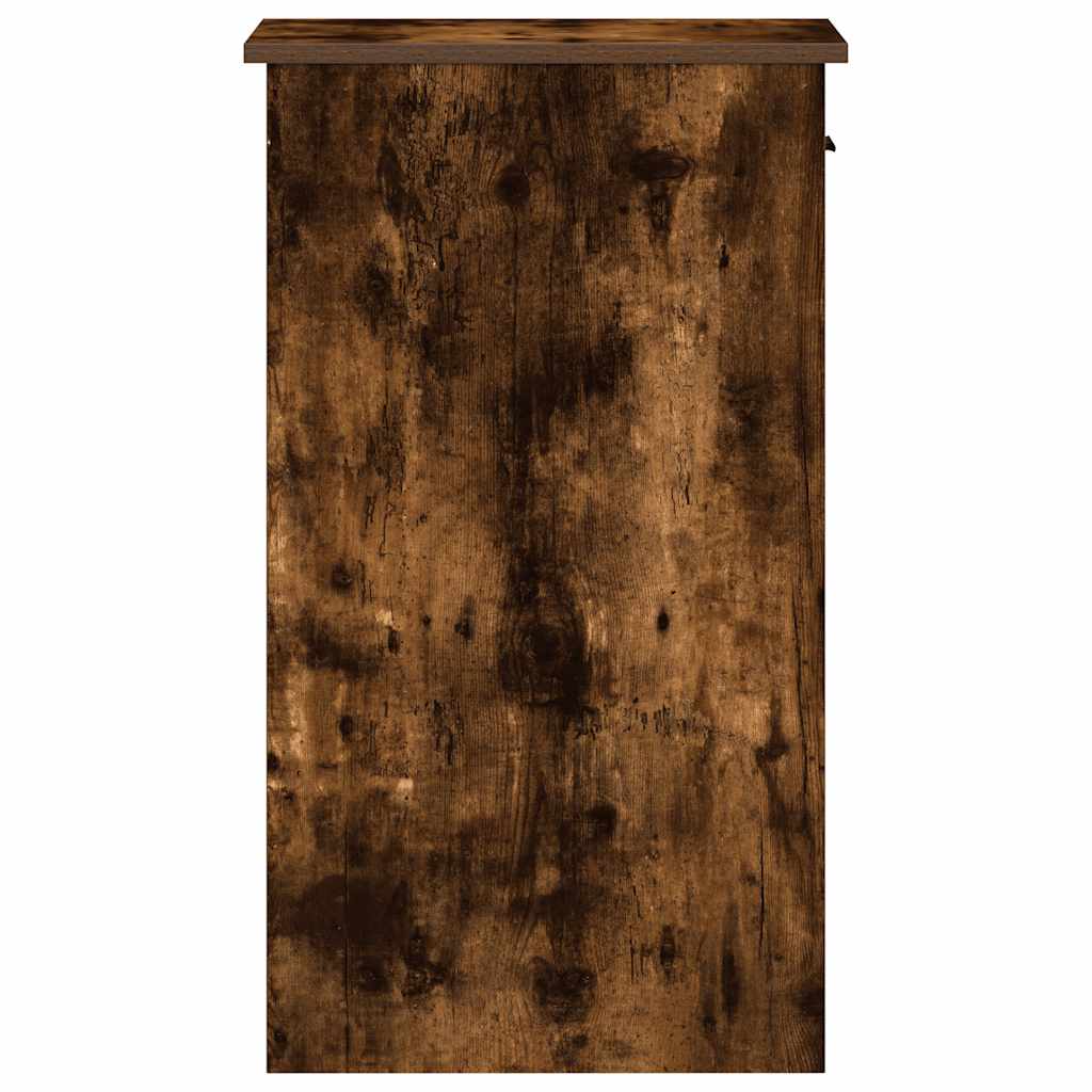 vidaXL Βάση πύργου υπολογιστή με συρτάρι Καπνιστή Δρυς 35x45x77 εκ.