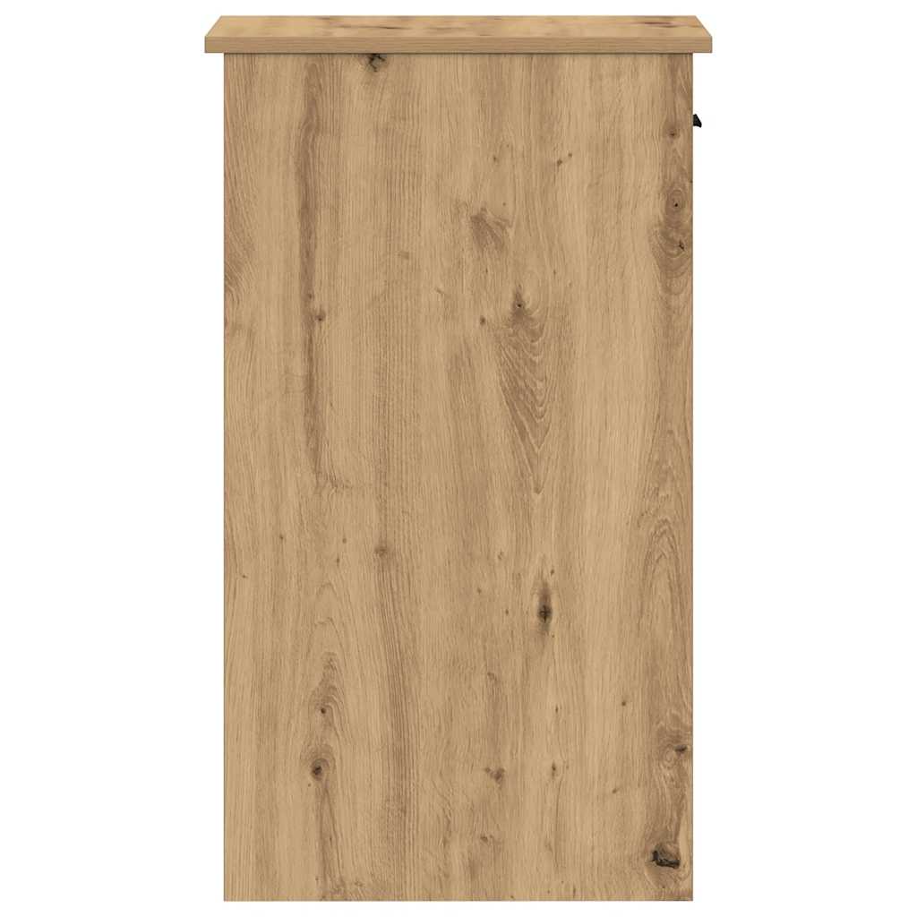 vidaXL Βάση πύργου υπολογιστή με συρτάρι Αρτισιανή Δρυς 35x45x77 εκ.