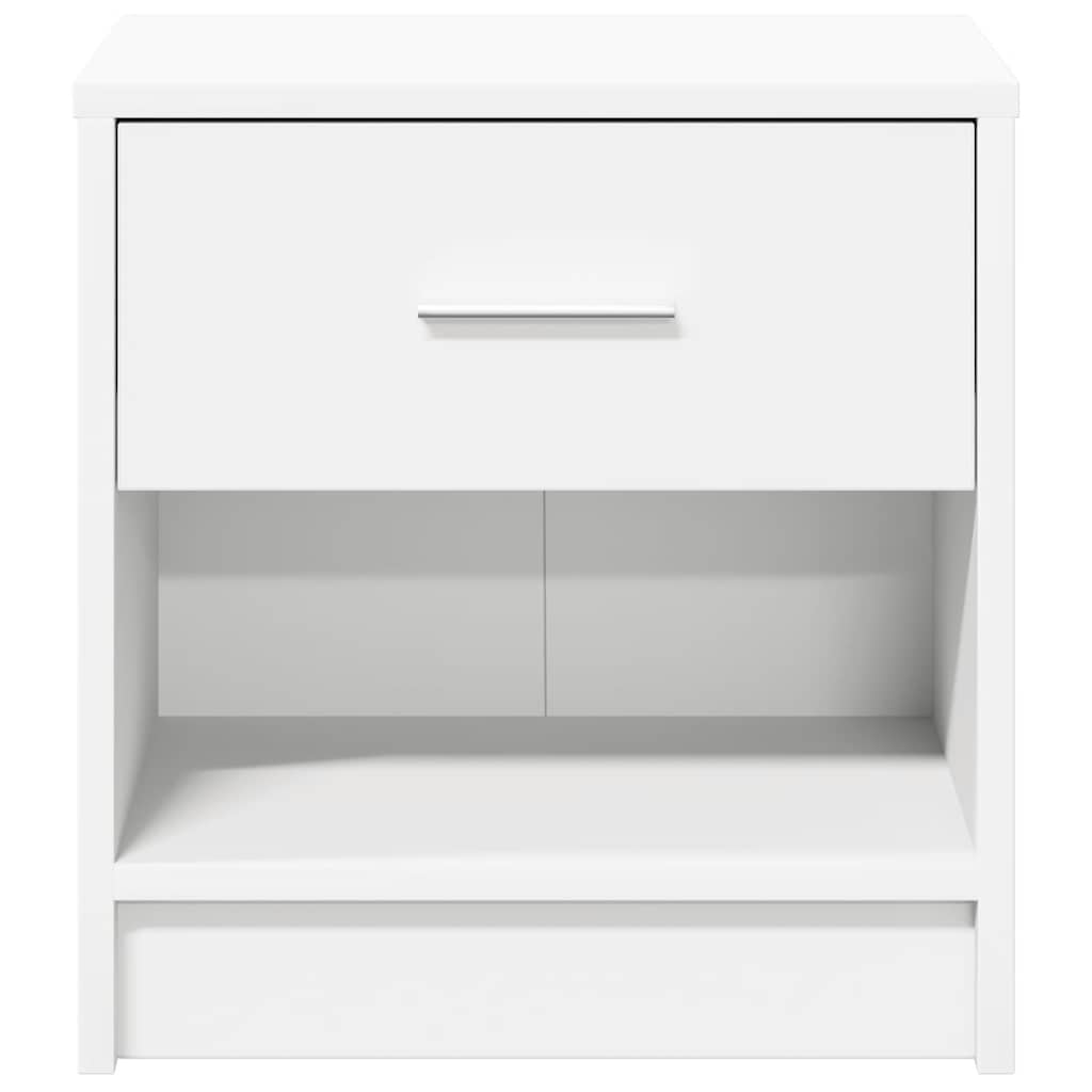 vidaXL Κομοδίνο με Συρτάρι Λευκό 39 x 28 x 41 εκ.