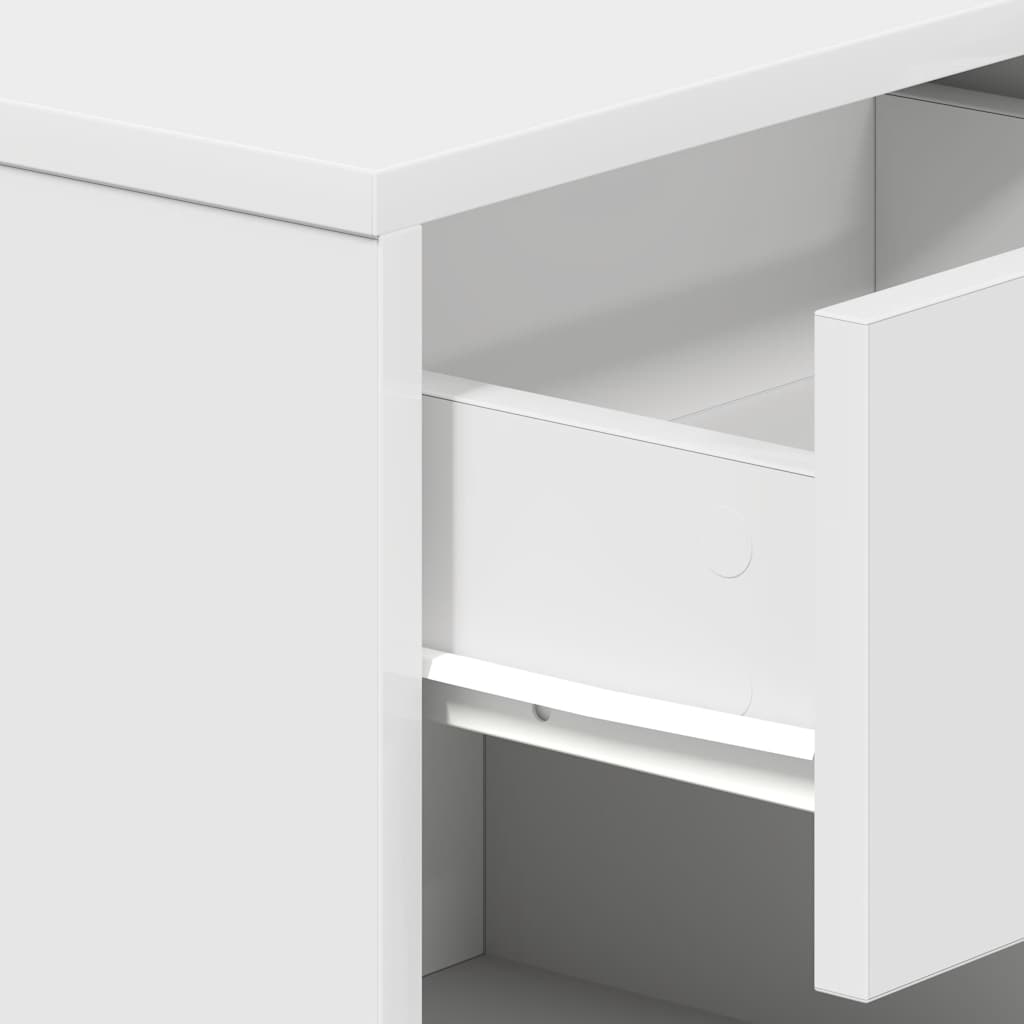 vidaXL Κομοδίνο με Συρτάρι Λευκό 39 x 28 x 41 εκ.