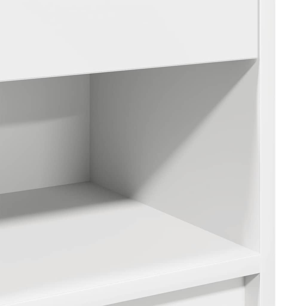 vidaXL Κομοδίνα 2 τεμ. με Συρτάρι Λευκά 39x28x41 εκ.