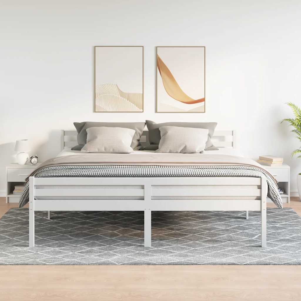 vidaXL Κομοδίνα 2 τεμ. με Συρτάρι Λευκά 39x28x41 εκ.