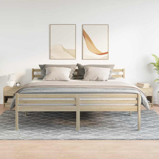 vidaXL Κομοδίνα 2 τεμ. με Συρτάρι Sonoma Δρυς 39 x 28 x 41 εκ.