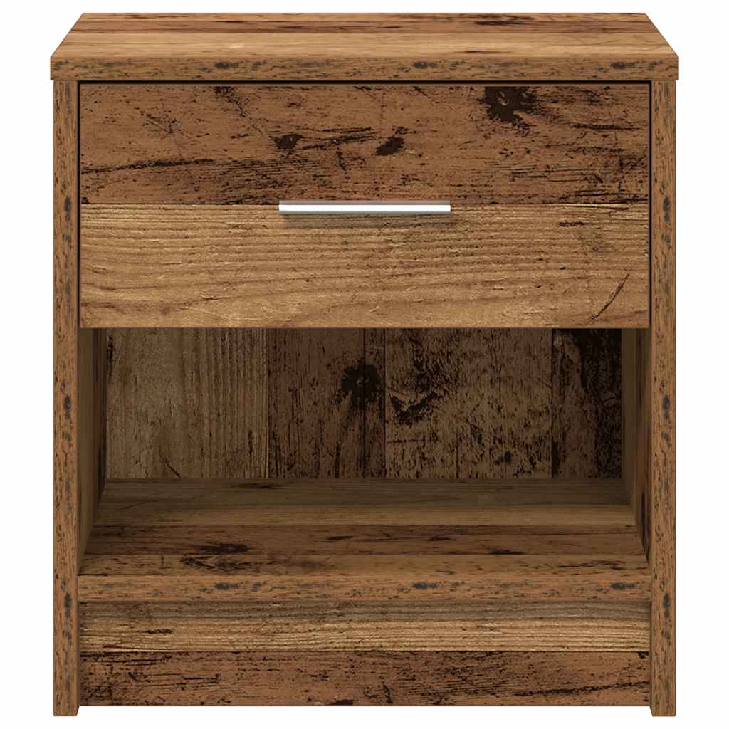 vidaXL Κομοδίνο με Συρτάρι από Παλιό Ξύλο 39 x 28 x 41 εκ.