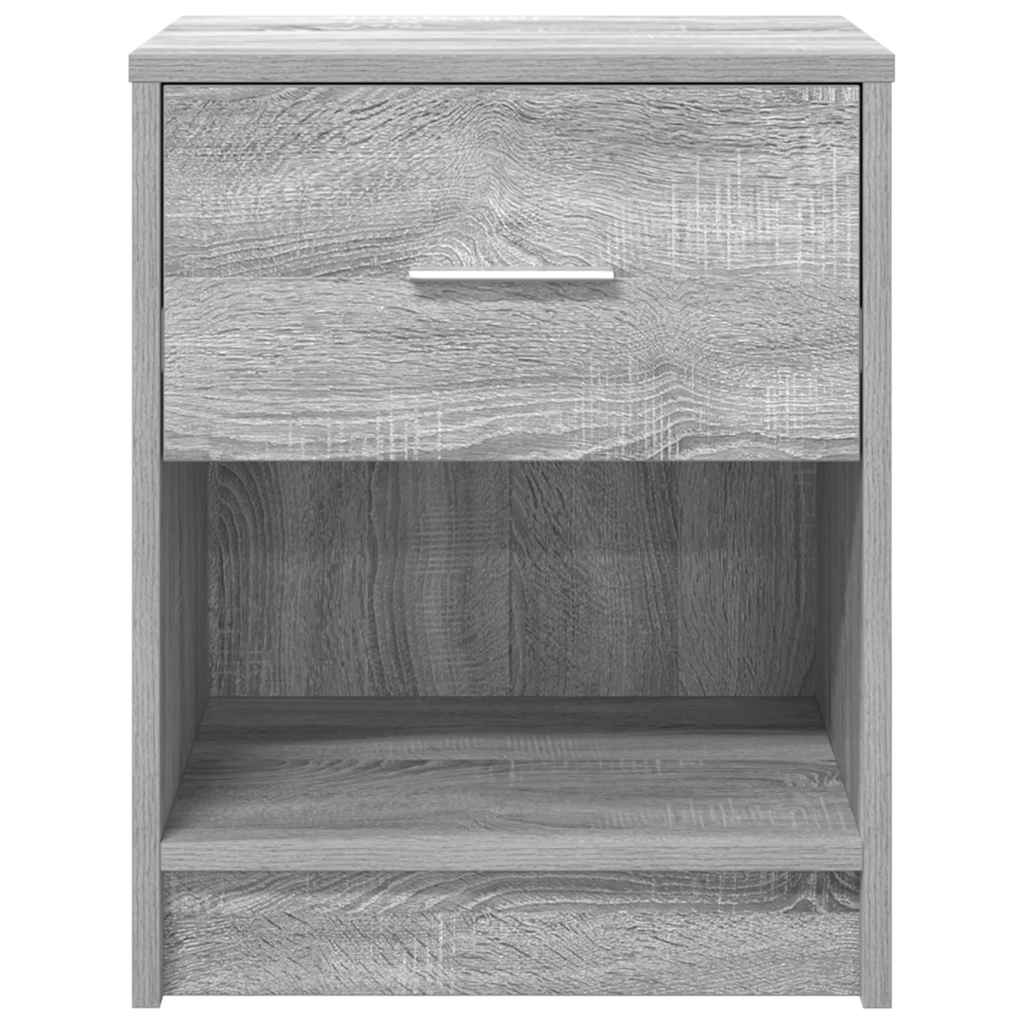 vidaXL Κομοδίνα 2 τεμ. με Συρτάρι Γκρι Sonoma 40x34x50 εκ.