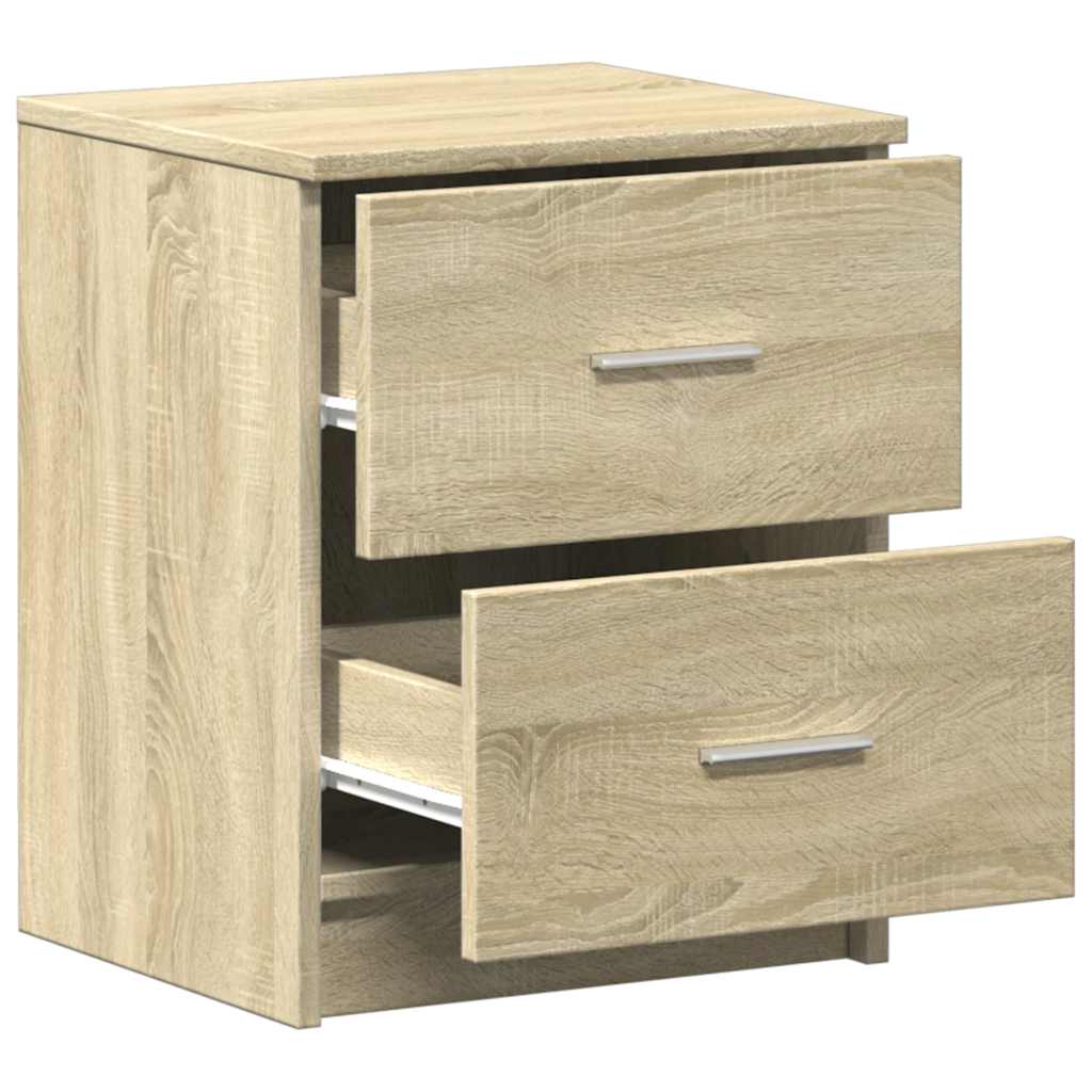 vidaXL Κομοδίνο με 2 Συρτάρια Χρώμα Sonoma Δρυς 40x36x50 εκ.