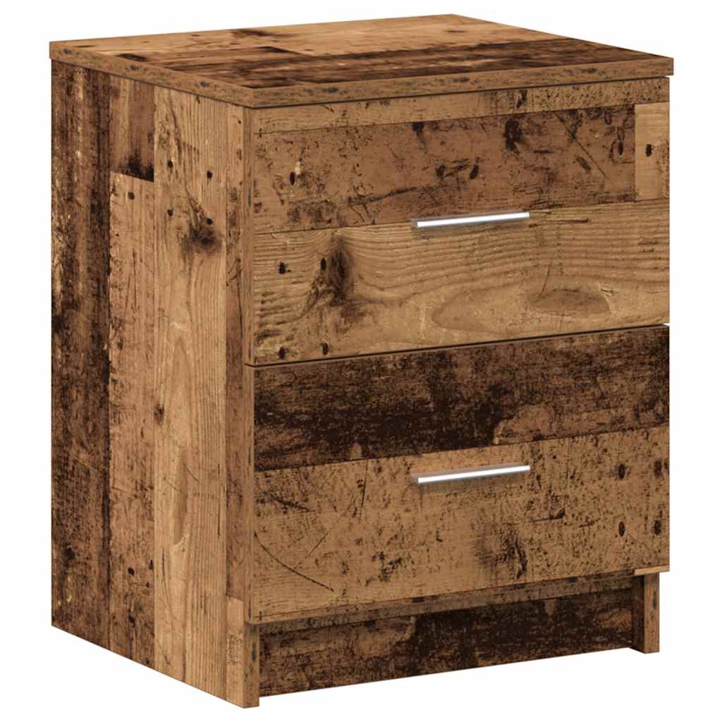 vidaXL Κομοδίνο με 2 Συρτάρια από Παλιό Ξύλο 40x36x50 εκ.