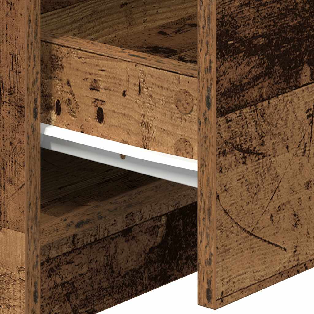 vidaXL Κομοδίνο με 2 Συρτάρια από Παλιό Ξύλο 40x36x50 εκ.