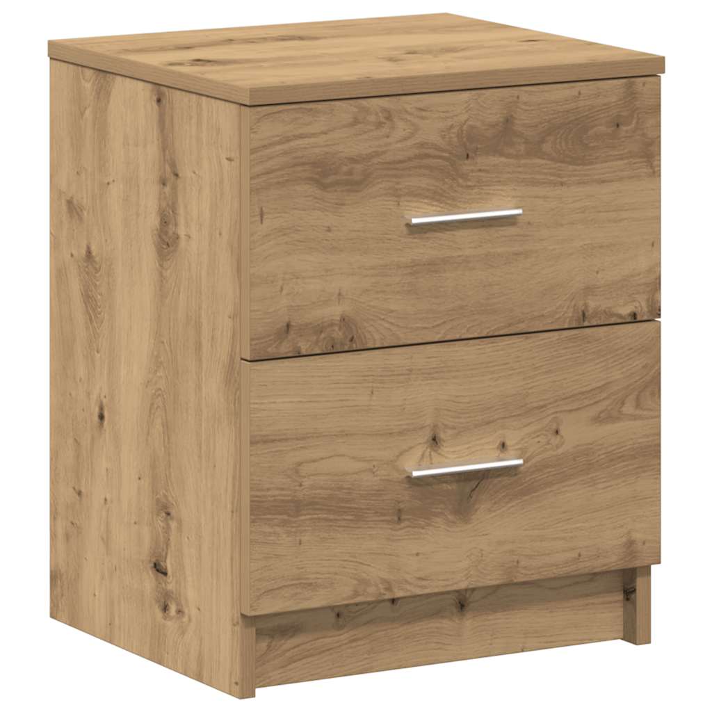 vidaXL Κομοδίνο με 2 Συρτάρια σε Χρώμα Δρυς Artisan 40x36x50 εκ.