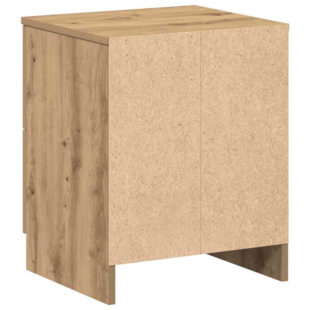 vidaXL Κομοδίνα 2 τεμ. με 2 Συρτάρια, Ξύλο Artisan Oak 40x36x50 εκ.