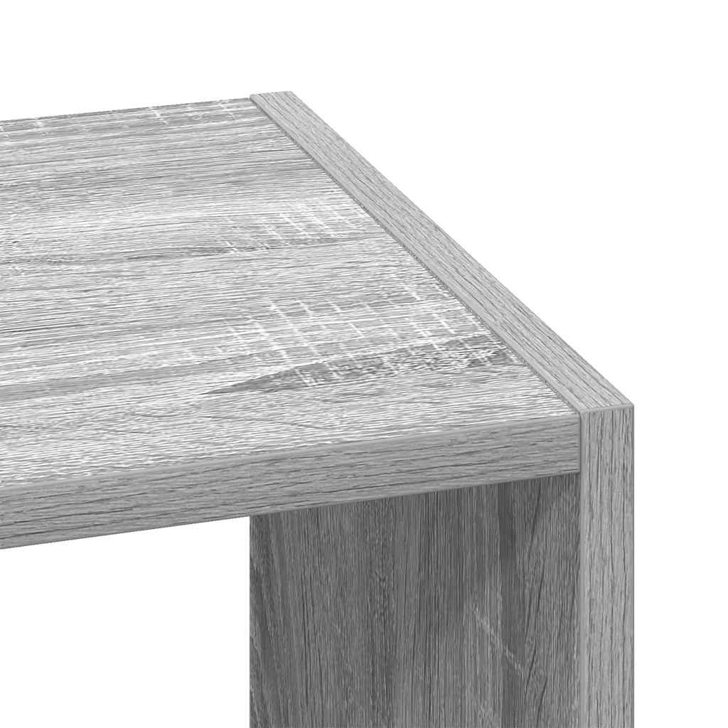 vidaXL Βιβλιοθήκη Στοιβαζόμενα Γκρι Sonoma 30x30x80 εκ. Επεξ. Ξύλο