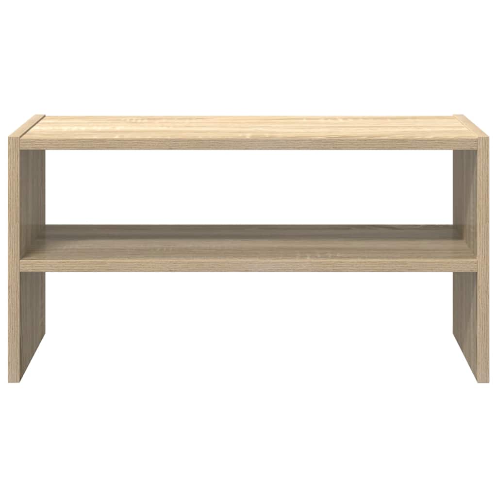vidaXL Ράφι παπουτσιών στοιβαζόμενο Sonoma Oak 60x30x30,5 cm