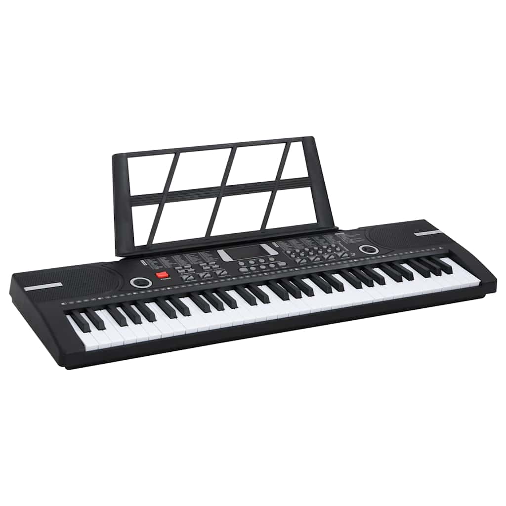 vidaXL 61 πλήκτρα Πιάνο Ηλεκτρικό πληκτρολόγιο με βάση μουσικής