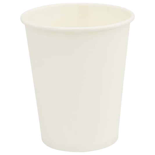 vidaXL Χάρτινα κύπελλα καφέ 1000 τεμάχια 8oz 200ml Λευκό