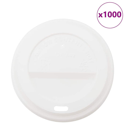 vidaXL Χάρτινα καπάκια καφέ Ø90 mm 12oz και 16oz 1000 τεμάχια