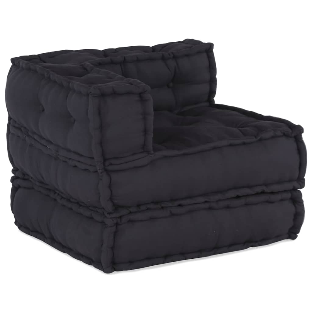 vidaXL Modular Pouffe Anthracite 70x70x54 ύφασμα