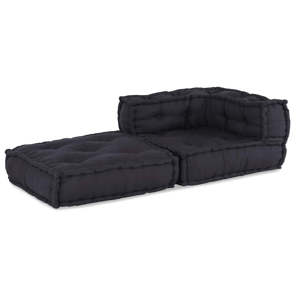 vidaXL Modular Pouffe Anthracite 70x70x54 ύφασμα