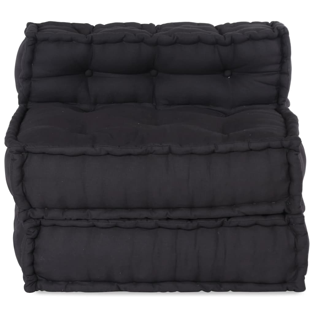 vidaXL Modular Pouffe Anthracite 70x70x54 ύφασμα