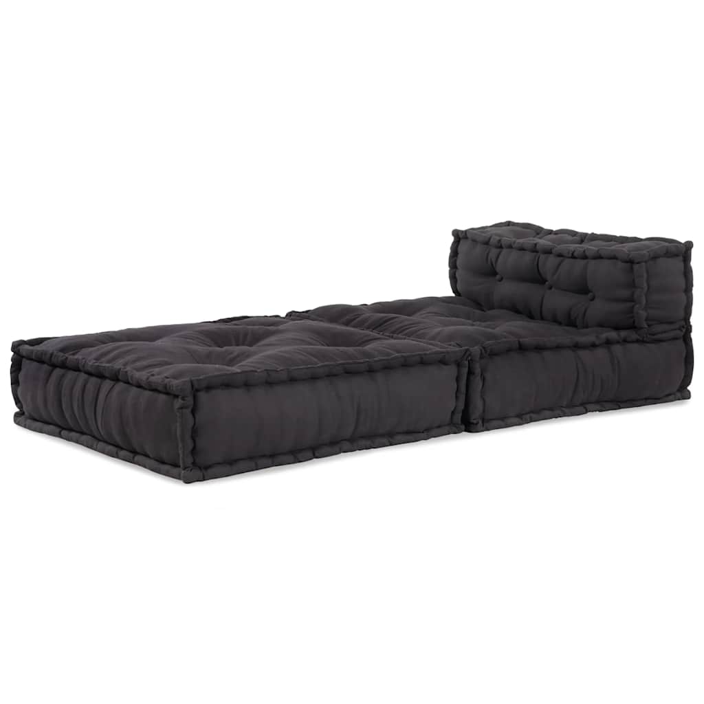 vidaXL Modular Pouffe Anthracite 70x70x54 ύφασμα