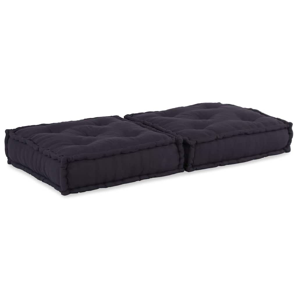 vidaXL Modular Pouffe Anthracite 70x70x36 ύφασμα