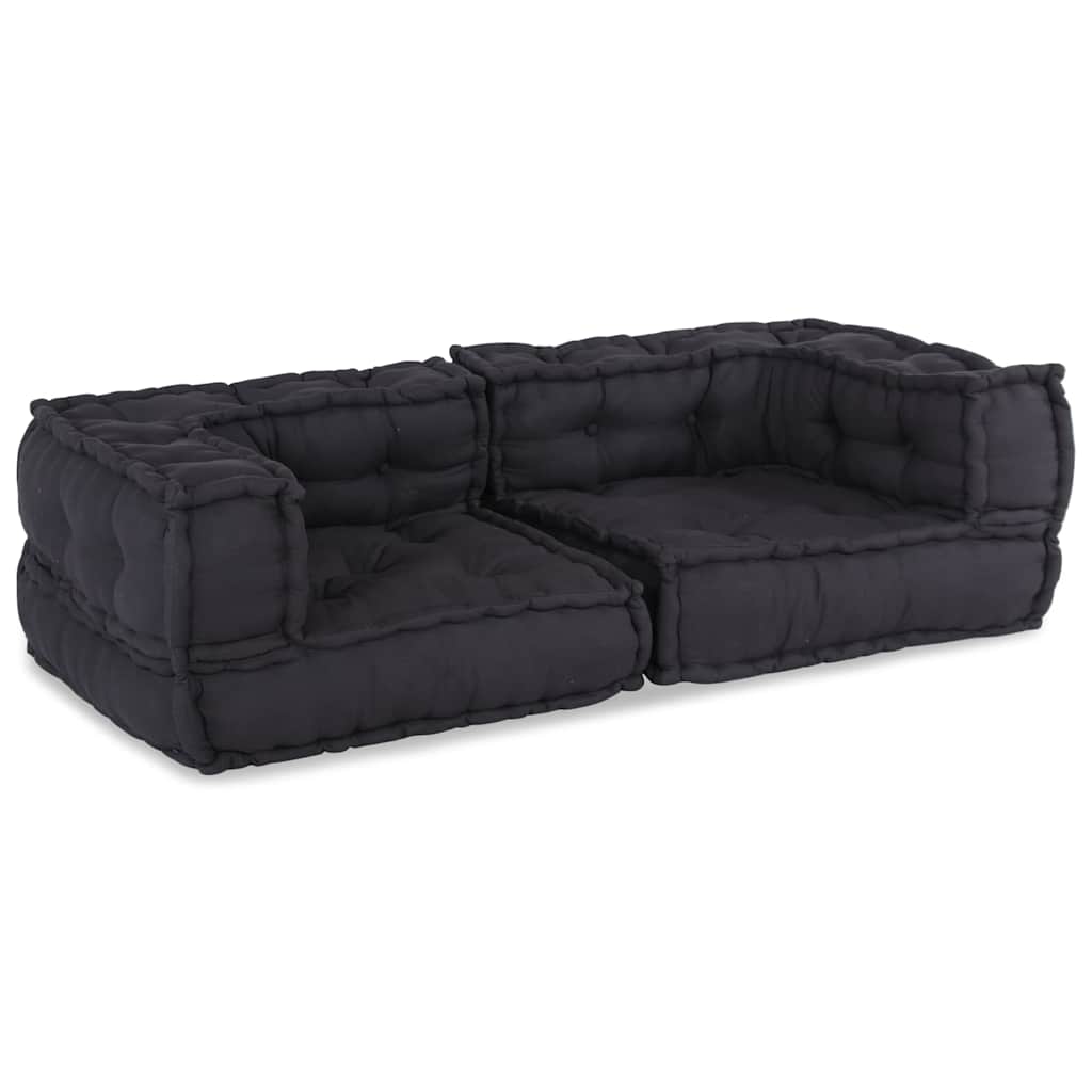 vidaXL Modular Pouffe Anthracite 140x70x36 ύφασμα
