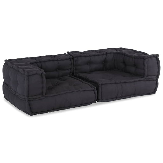 vidaXL Modular Pouffe Anthracite 140x70x36 ύφασμα