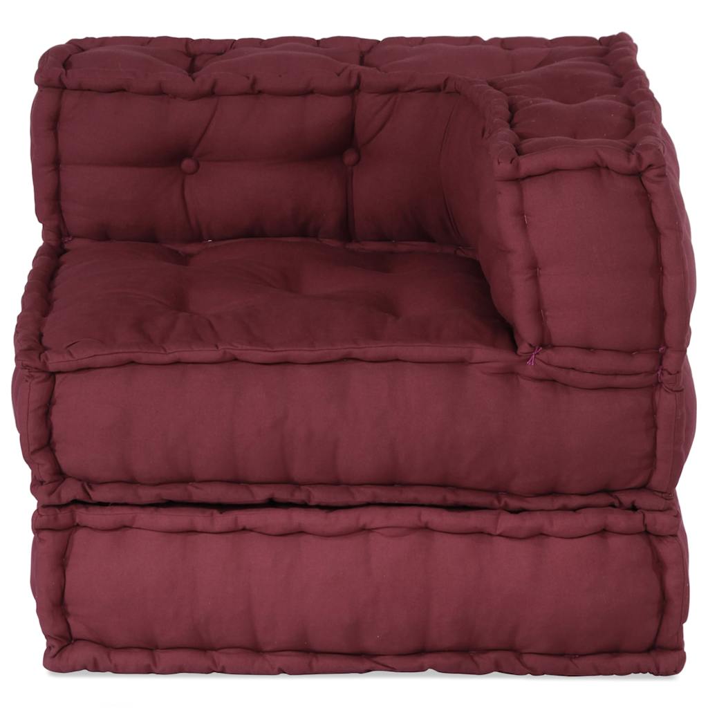 vidaXL Modular Pouffe Maroon 70x70x54 ύφασμα