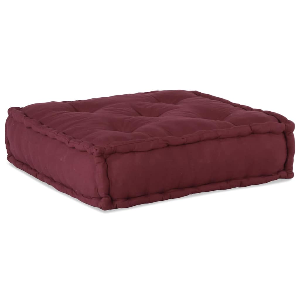 vidaXL Modular Pouffe Maroon 70x70x54 ύφασμα