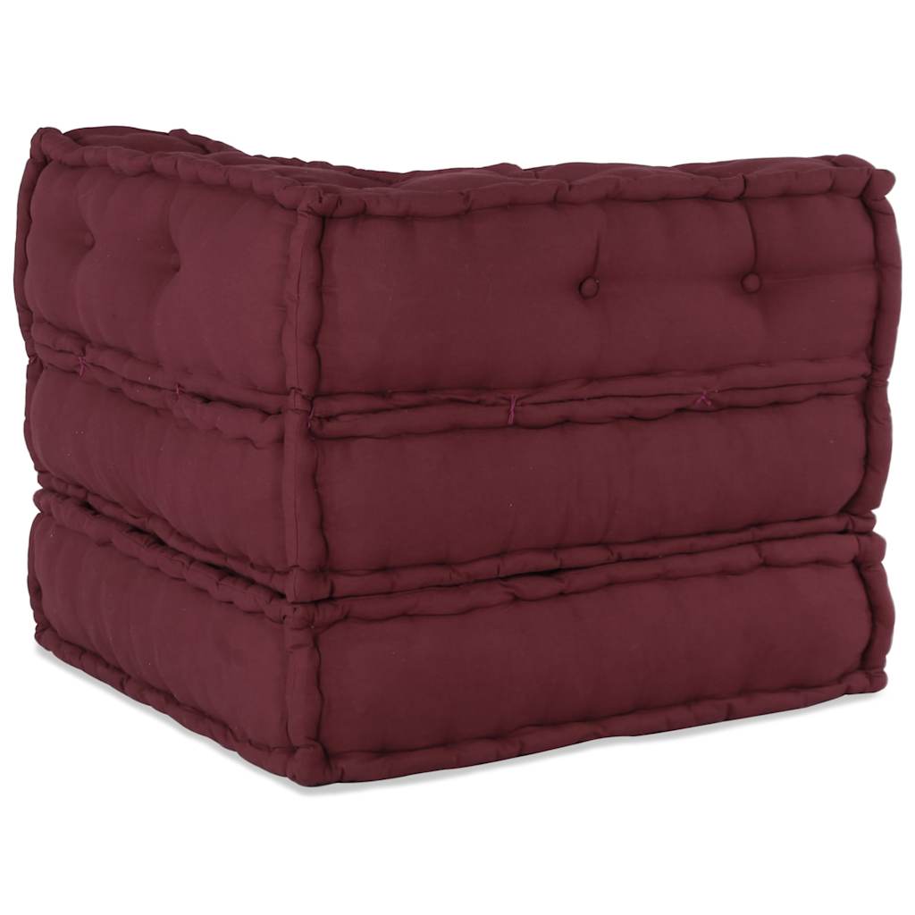 vidaXL Modular Pouffe Maroon 70x70x54 ύφασμα
