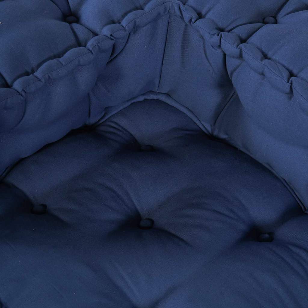 vidaXL Αρθρωτός Καναπές 3 pcs Ινδικο 140 x 70 x 36 εκ ύφασμα