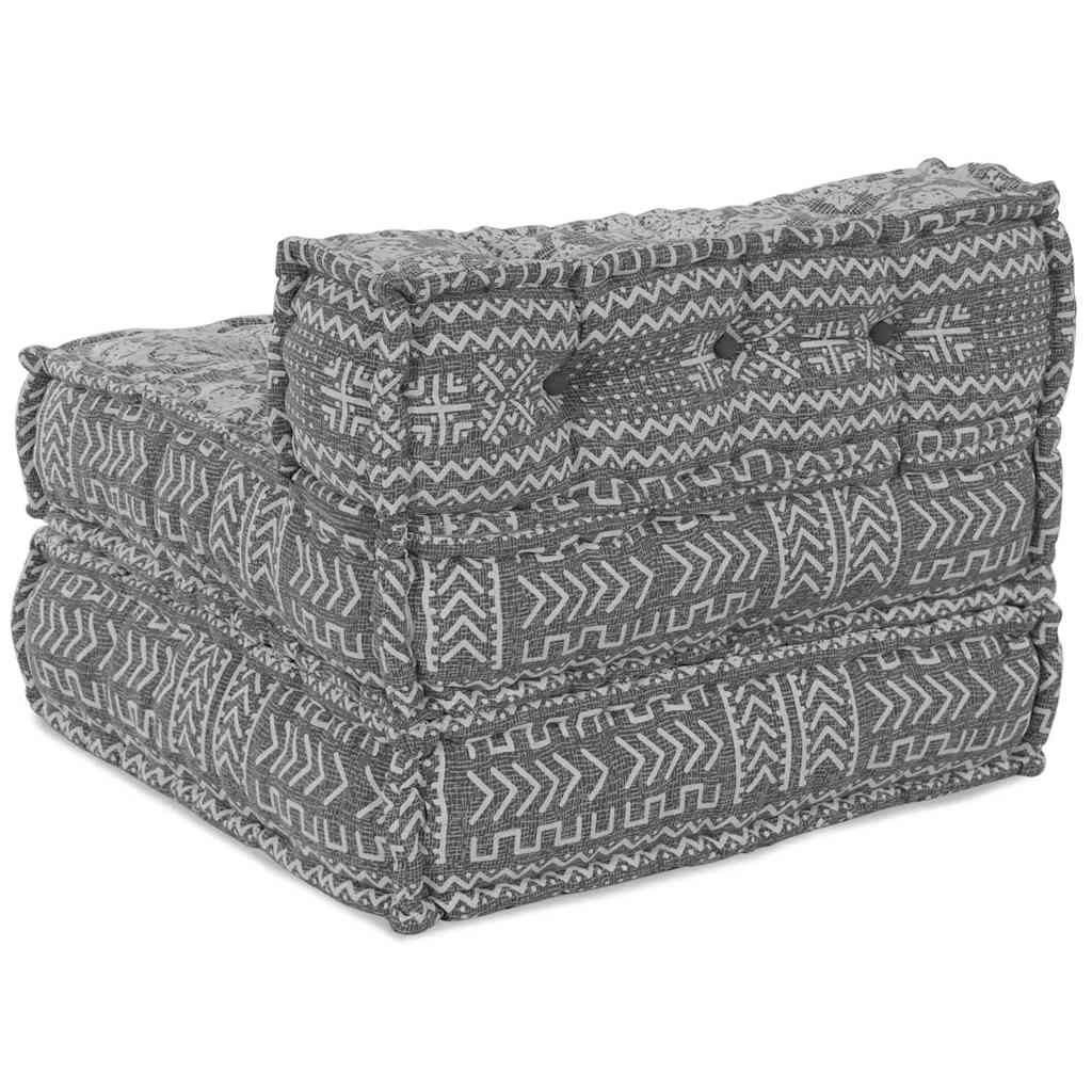 vidaXL Αρθρωτός Καναπές Γεωμετρικό Ανοιχτό γκρι 70 x 70 x 54 εκ ύφασμα