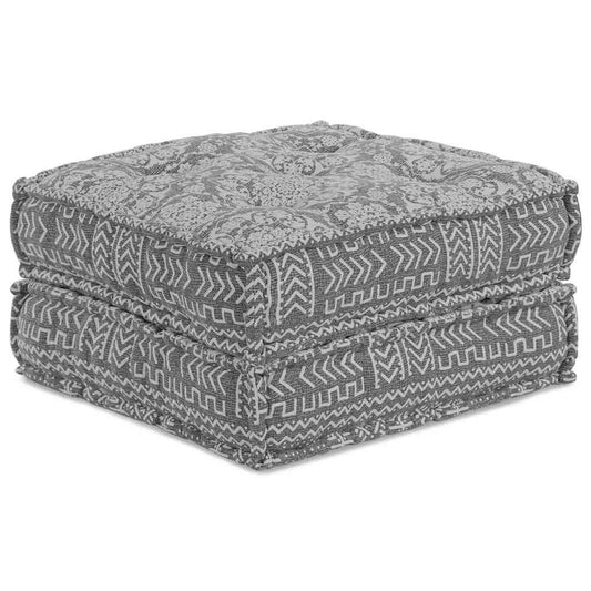 vidaXL Αρθρωτός Καναπές Γεωμετρικό Ανοιχτό γκρι 70 x 70 x 36 εκ ύφασμα