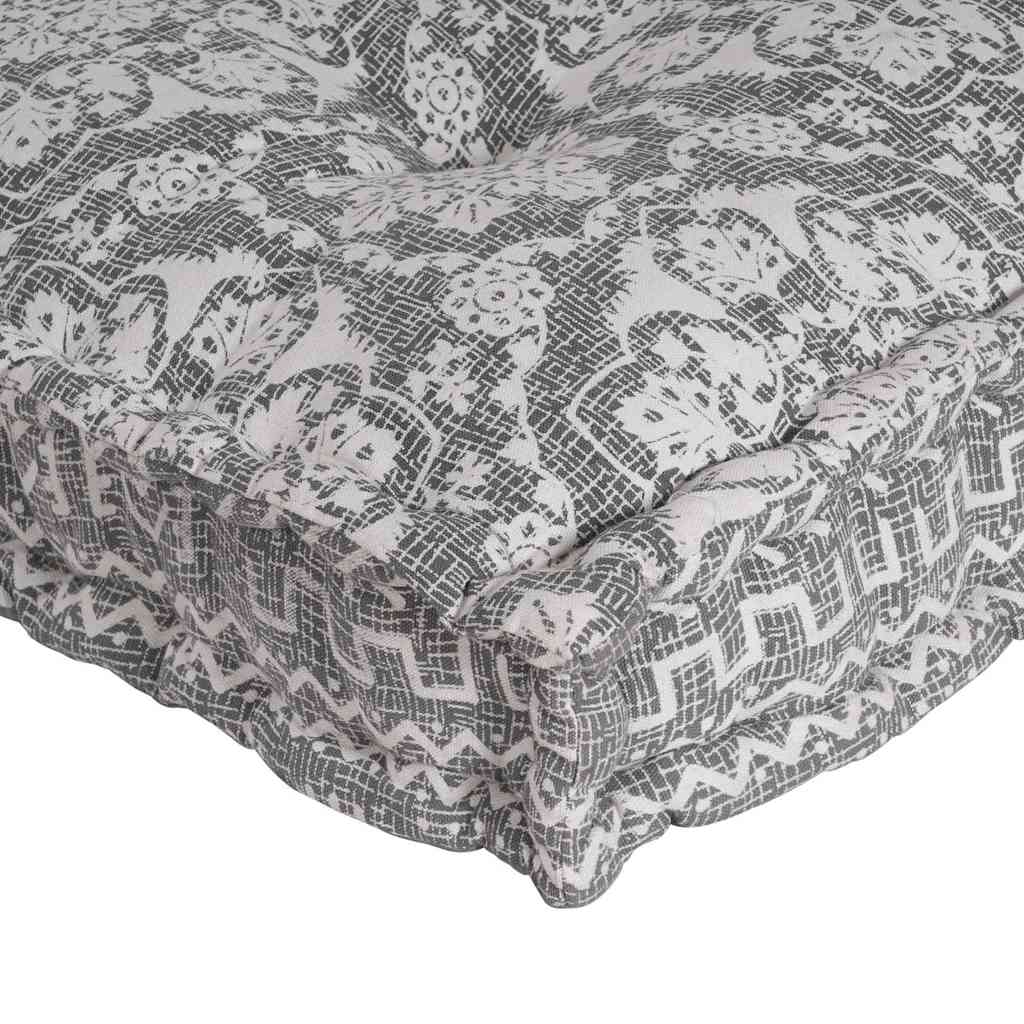 vidaXL Μαξιλάρι για καναπέ παλέτας Ανοιχτό γκρι ύφασμα