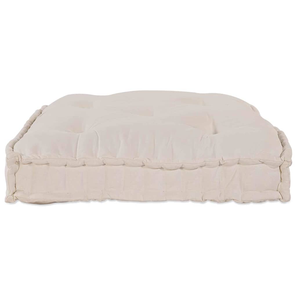 vidaXL Μαξιλάρι για καναπέ παλέτας Κρεμ 120 x 80 x 12 cm Ύφασμα