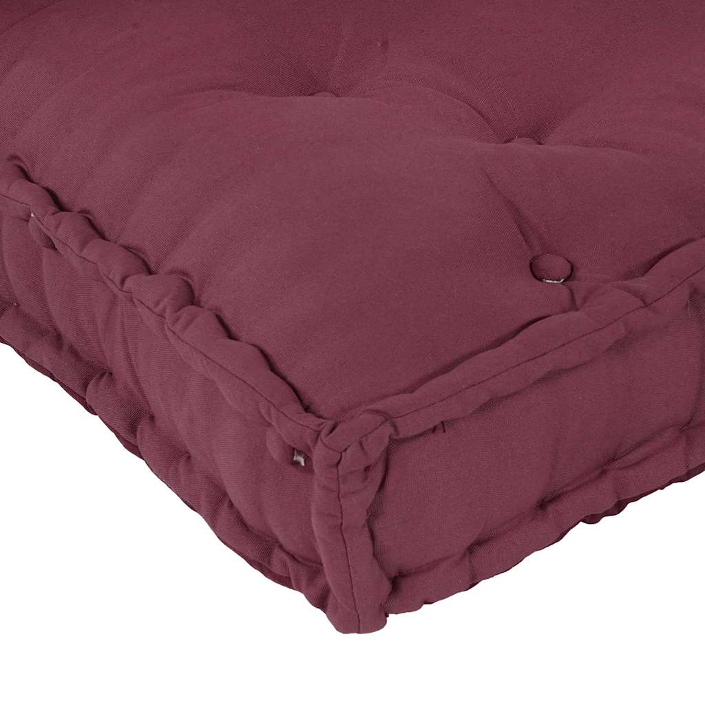 vidaXL Μαξιλάρι για καναπέ παλέτας 3 pcs Ύφασμα Καφετί