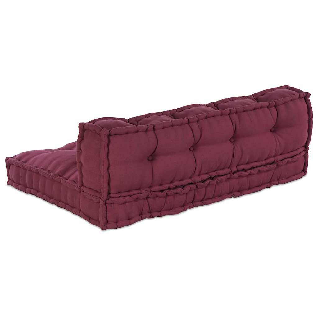vidaXL Μαξιλάρι για καναπέ παλέτας 2 pcs Καφετί 120 x 80 x 38 εκ.