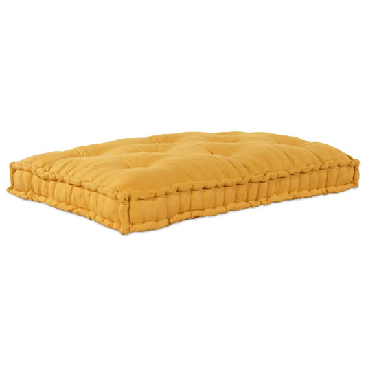 vidaXL Μαξιλάρι για καναπέ παλέτας Κίτρινο 120 x 80 x 12 cm Ύφασμα