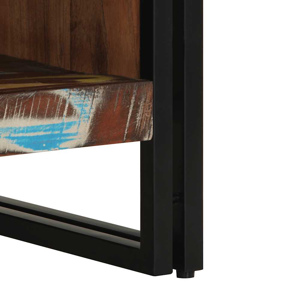 vidaXL Τραπεζάκι σαλονιού πολύχρωμο 50x50x38cm Ξύλο μασίφ αναγεννημένο