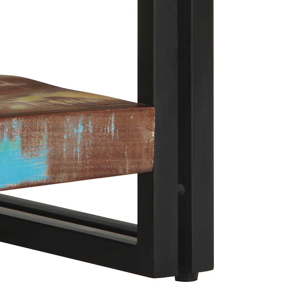 vidaXL Τραπεζάκι σαλονιού πολύχρωμο 70x50x38cm Ξύλο μασίφ αναγεννημένο