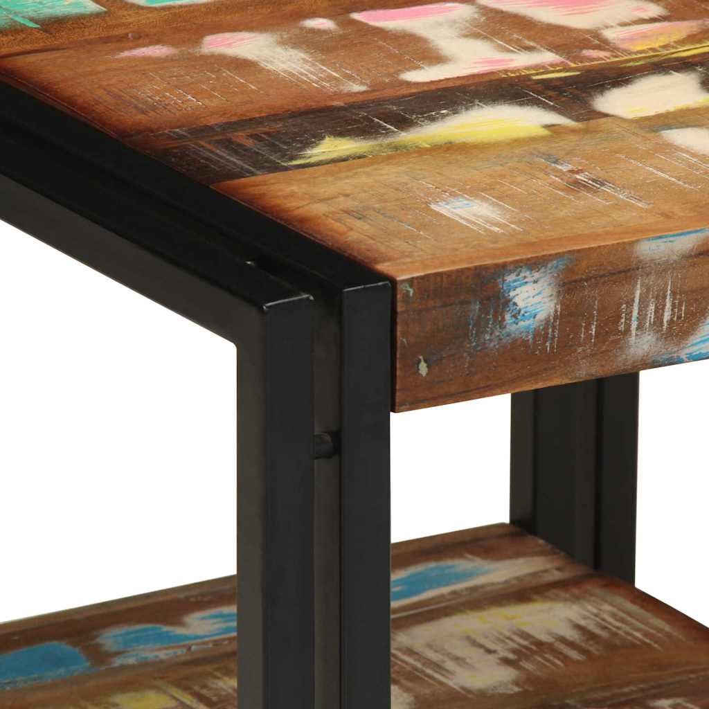 vidaXL Τραπεζάκι σαλονιού 40 x 40 x 38 cm Στερεό Ανακτηθέν Ξύλο