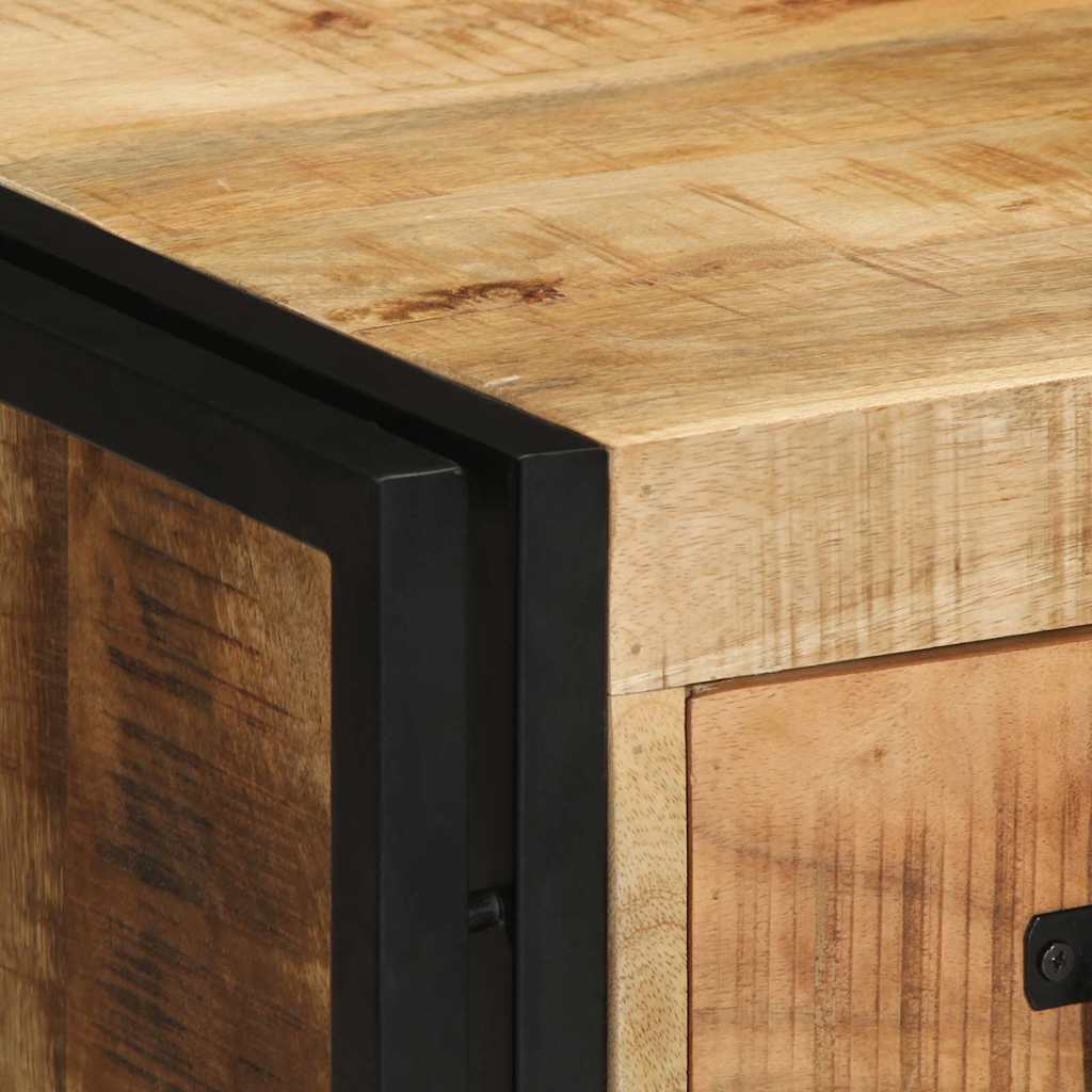 vidaXL Κομοδίνο με συρτάρι Καφέ 40 x 35 x 50 εκ. Μασίφ ξύλο μάνγκο