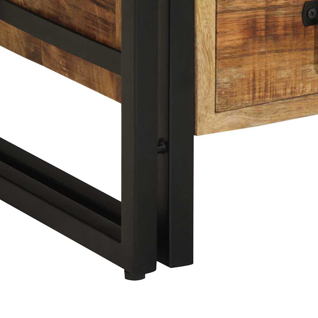 vidaXL Κομοδίνο με συρτάρι Καφέ 40 x 35 x 50 εκ. Μασίφ ξύλο μάνγκο