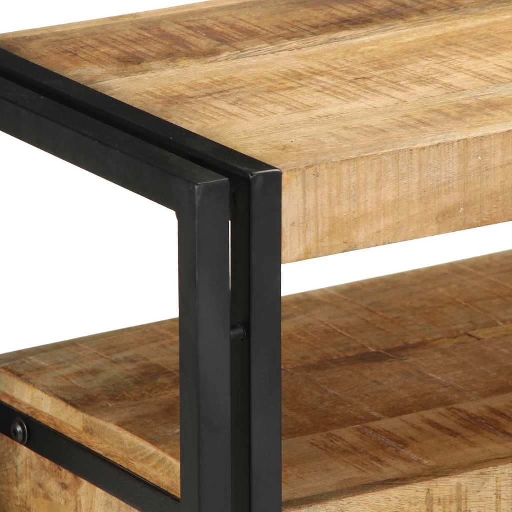 vidaXL Τραπέζι κονσόλας Καφέ 120 x 33 x 75 εκ Στερεό ξύλο μάνγκο