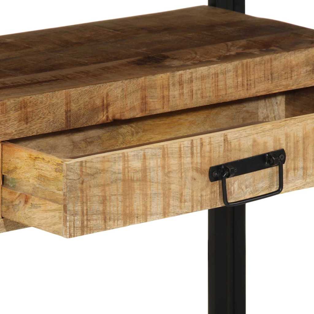 vidaXL Τραπέζι κονσόλας Καφέ 120 x 33 x 75 εκ Στερεό ξύλο μάνγκο
